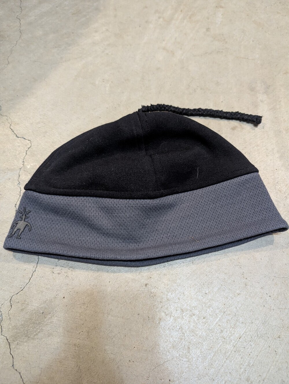 Smartwool Black and Gray Beanie Merino Wool Blend